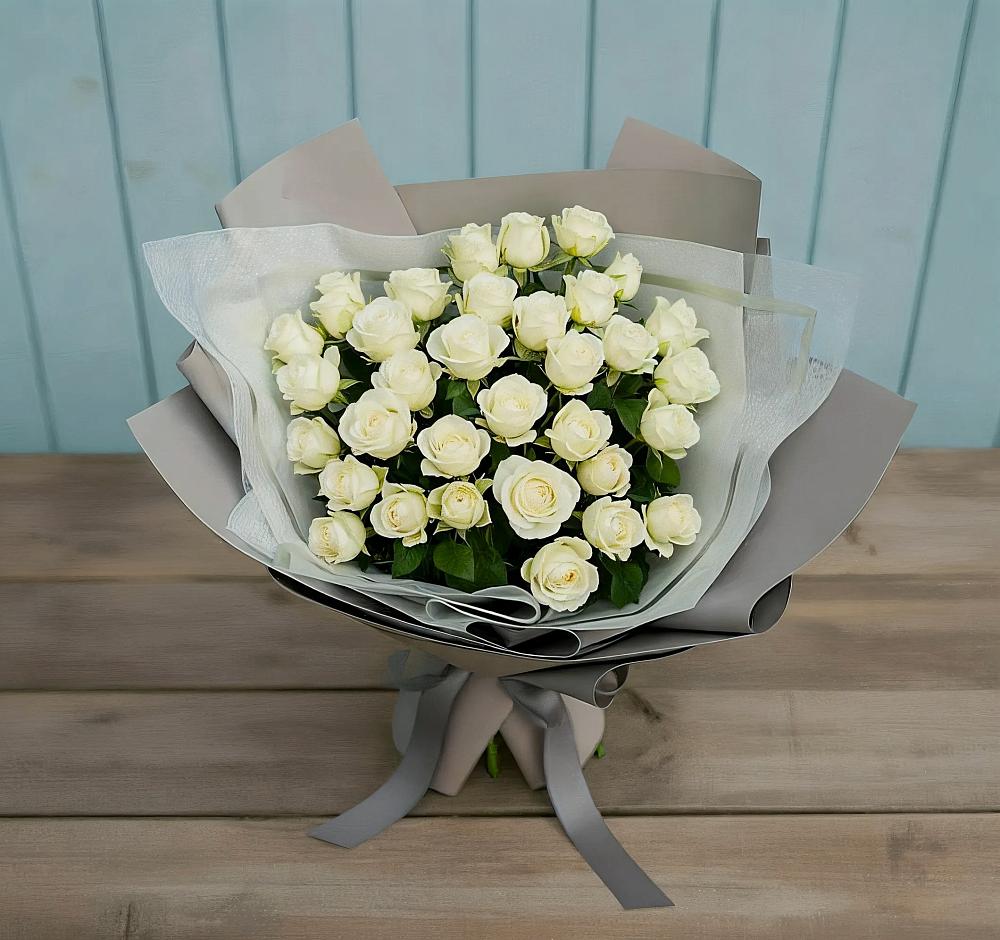 Букет Белоснежная нежность в Вохринке