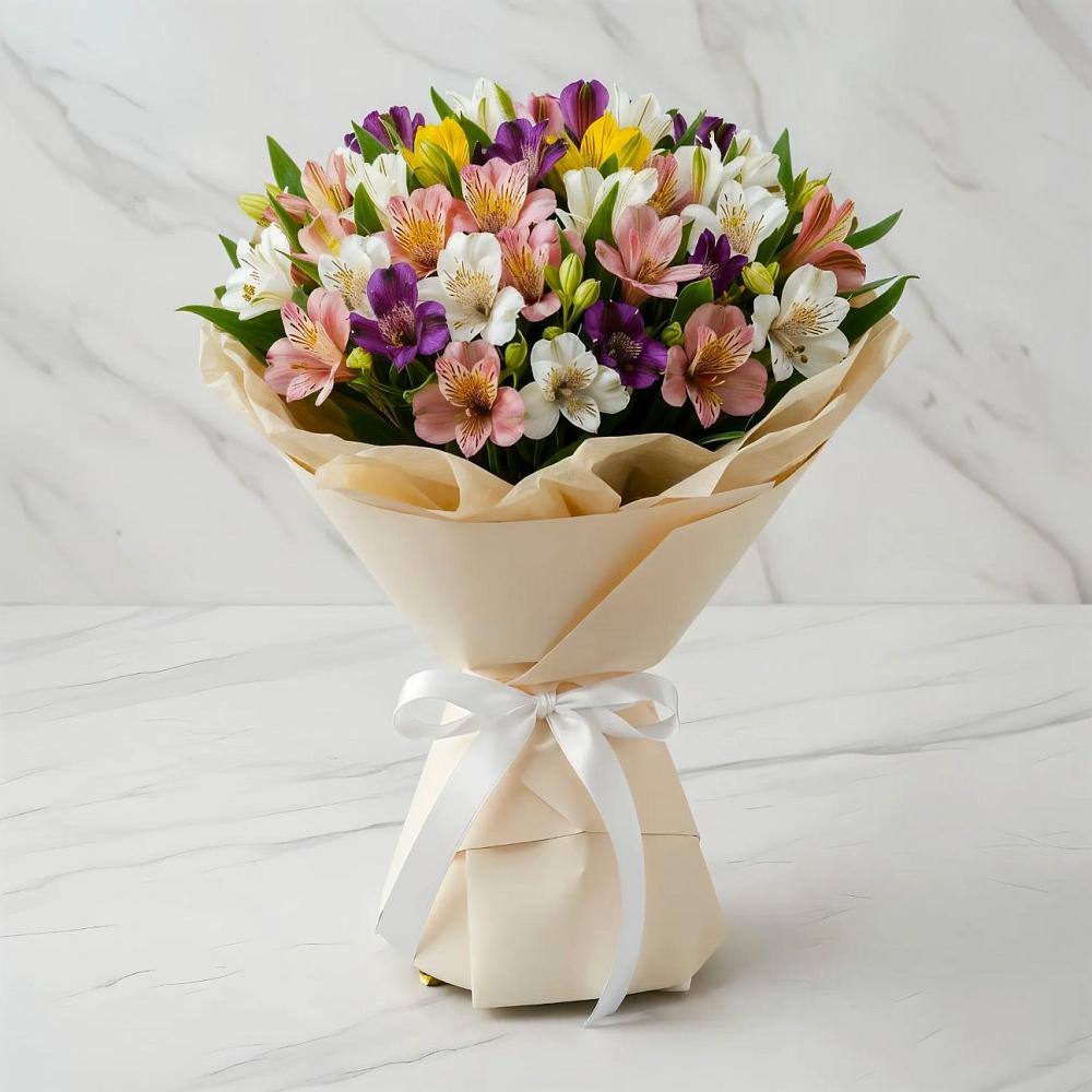 Букет цветов из: Альстромерии в Вохринке