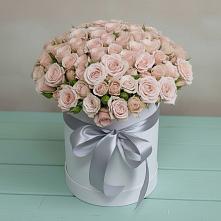 Цветочная композиция из Розы в шляпной коробке #REPLACE_PRED# Вохринке