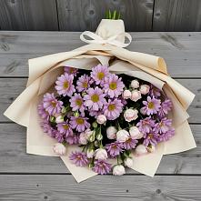 Букет цветов из:  Розы и Хризантемы в Вохринке