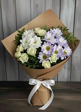 Букет цветов из:  Хризантемы и Розы в Вохринке