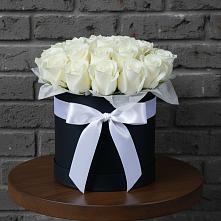 Цветочная композиция из Розы в шляпной коробке в Вохринке